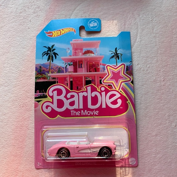 💕 Barbie Movie Corvette Hot Wheels 1956 set of 2 brand new💕 - Picture 5 of 6